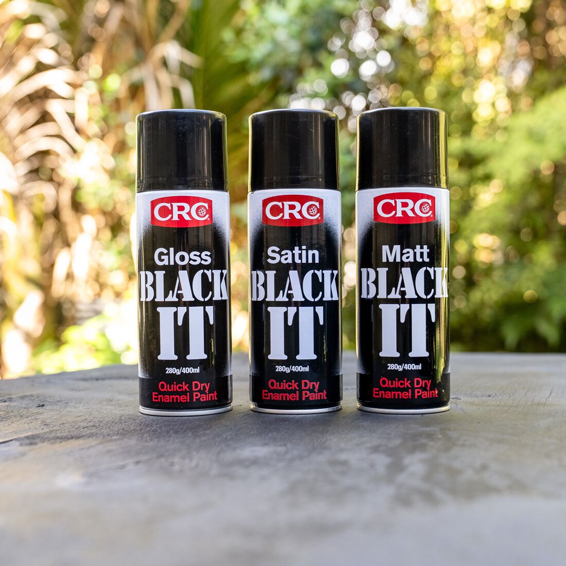 CRC Black It Enamel Paint, Satin Black - 280g / 400ml, , scaau_hi-res