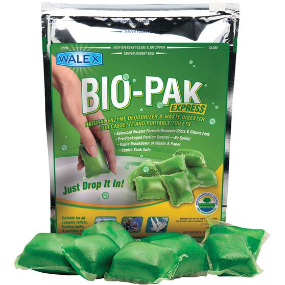 Walex Bio-Pack Toilet Additive Sachets - Green Citrus, 15 Pack, , scaau_hi-res