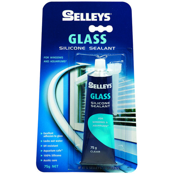 Selleys Glass Sealant - Clear, 75g, , scaau_hi-res