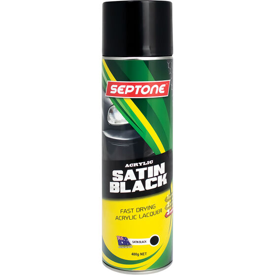 Septone®Acrylic Paint Satin Black - 400g, , scaau_hi-res
