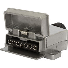 KT Cable Trailer Socket, Metal - Flat, 7 Pin, , scaau_hi-res