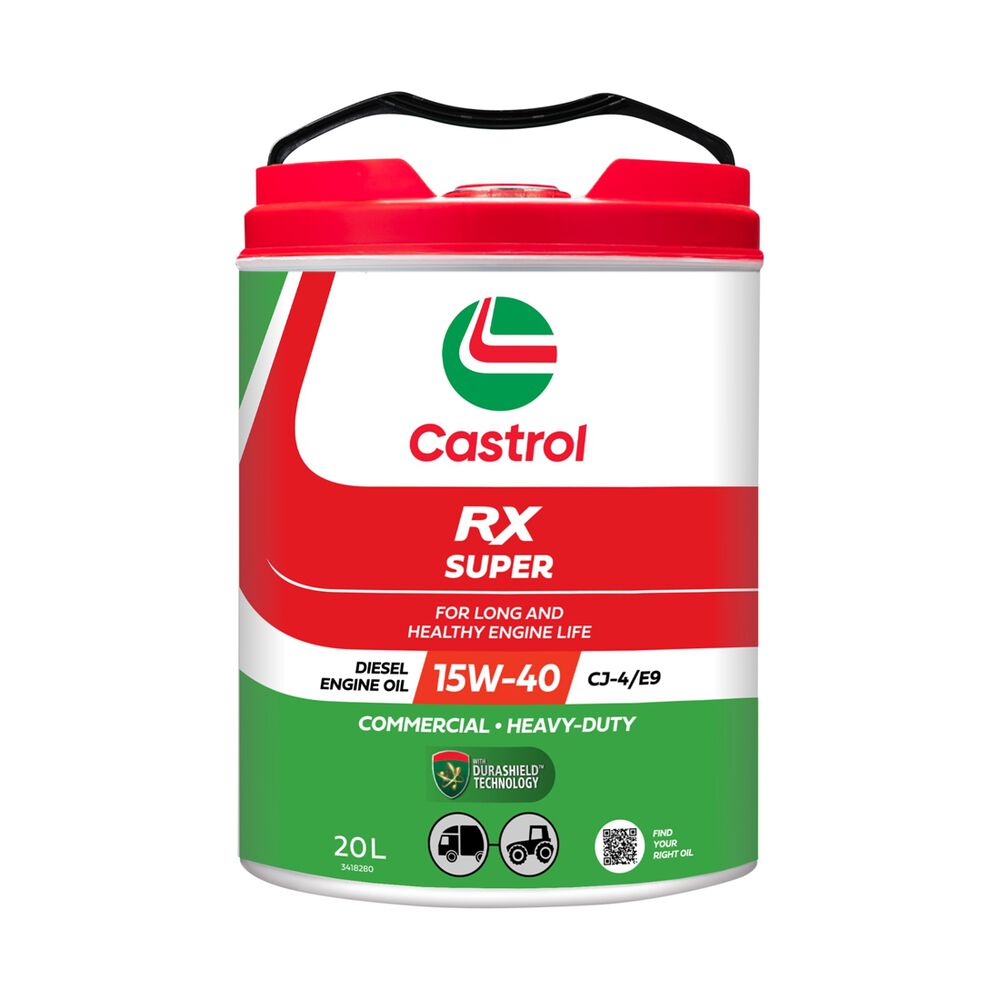 Castrol RX Super Diesel CJ4E9 Engine Oil 15W40, 20 Litre