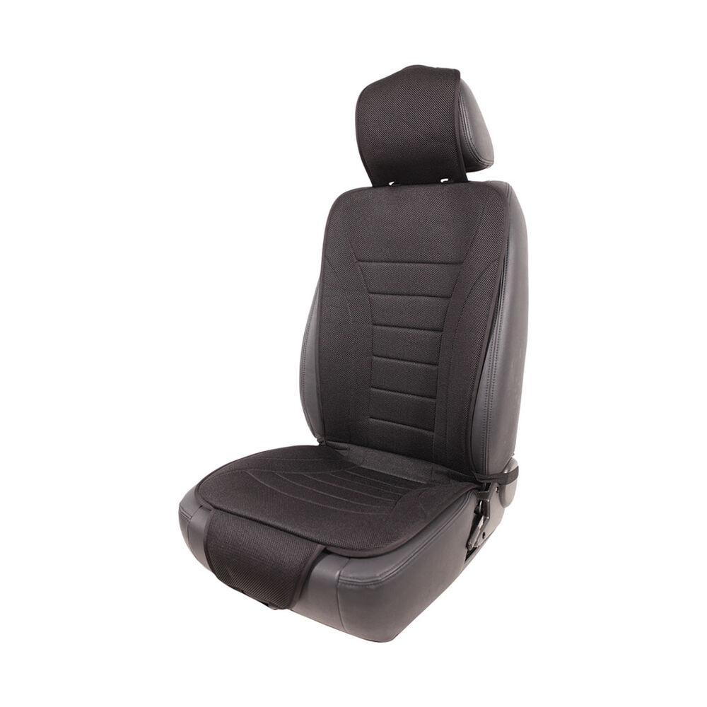 Cabin Crew Reversible Seat Cushion  Black Velour Mesh 