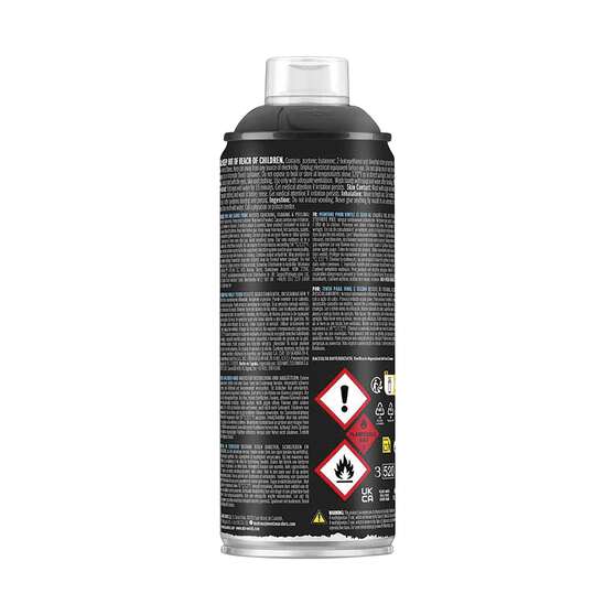 MTN PRO Vinyl & Fabric Paint Black Glossy 400ml Spray Paint, , scaau_hi-res