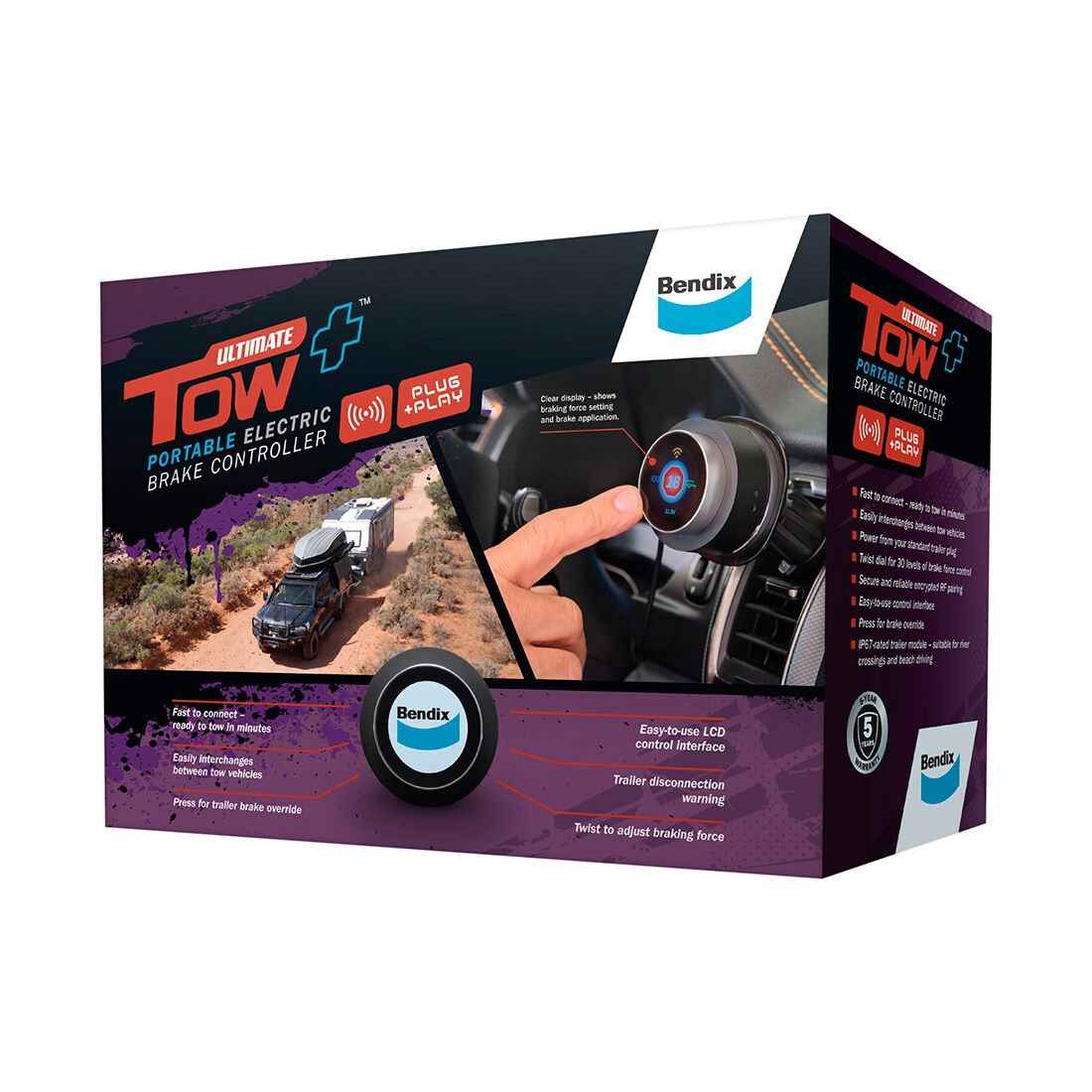 Bendix Ultimate Tow+ Portable Brake Controller, , scaau_hi-res