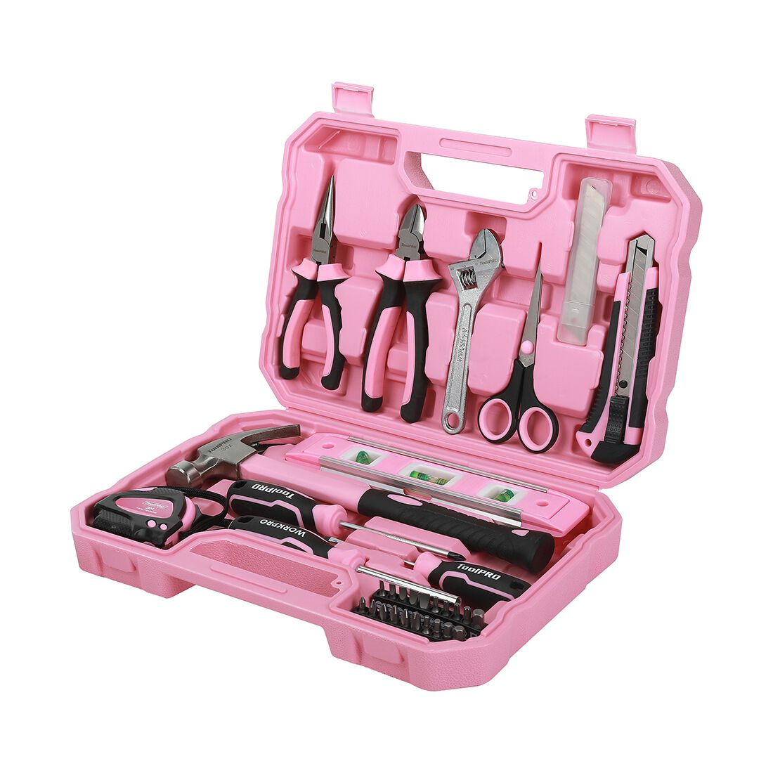 ToolPRO 32 Piece Pink Household Tool Kit, , scaau_hi-res