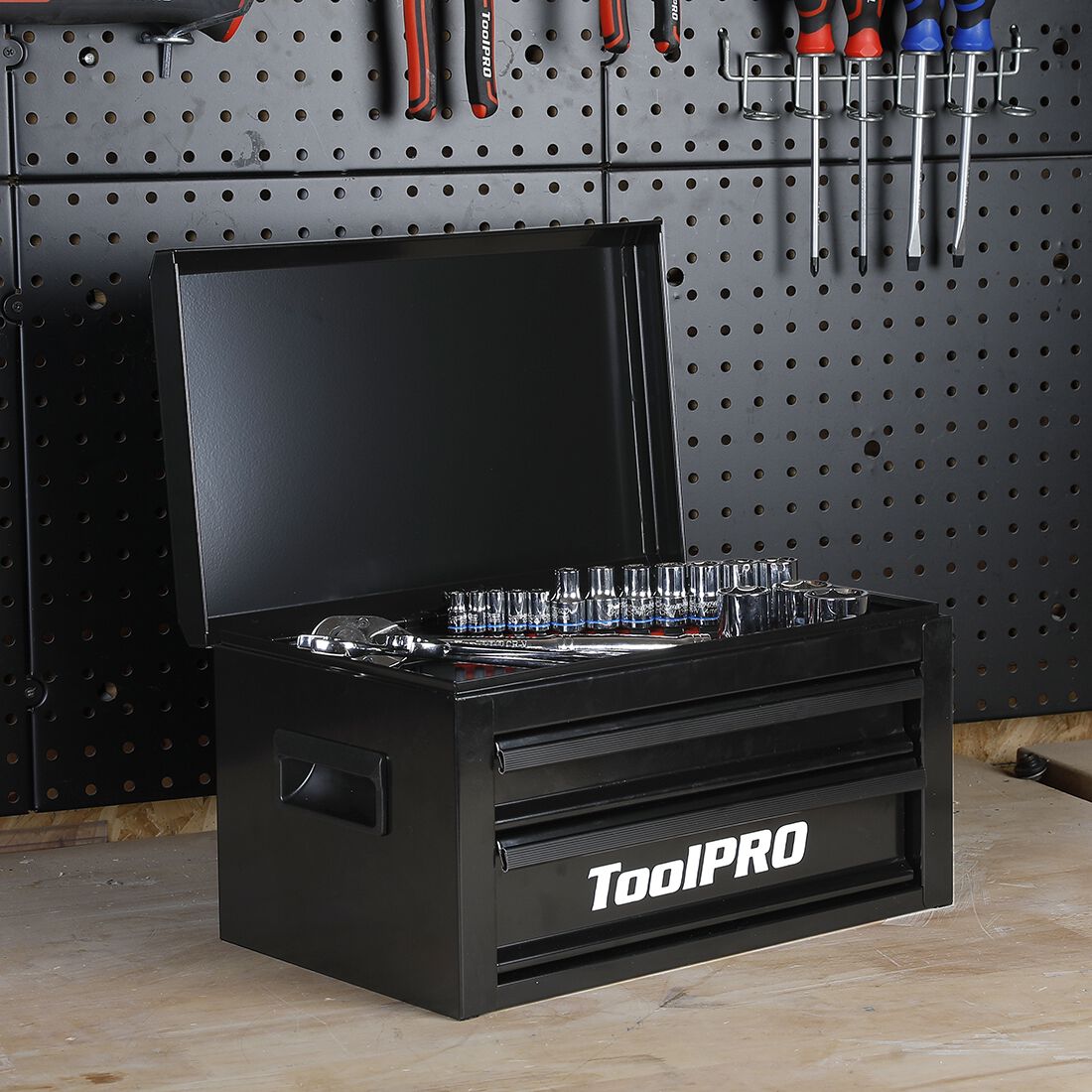 ToolPRO 15" Heavy Duty Mini Tool Chest Black, , scaau_hi-res