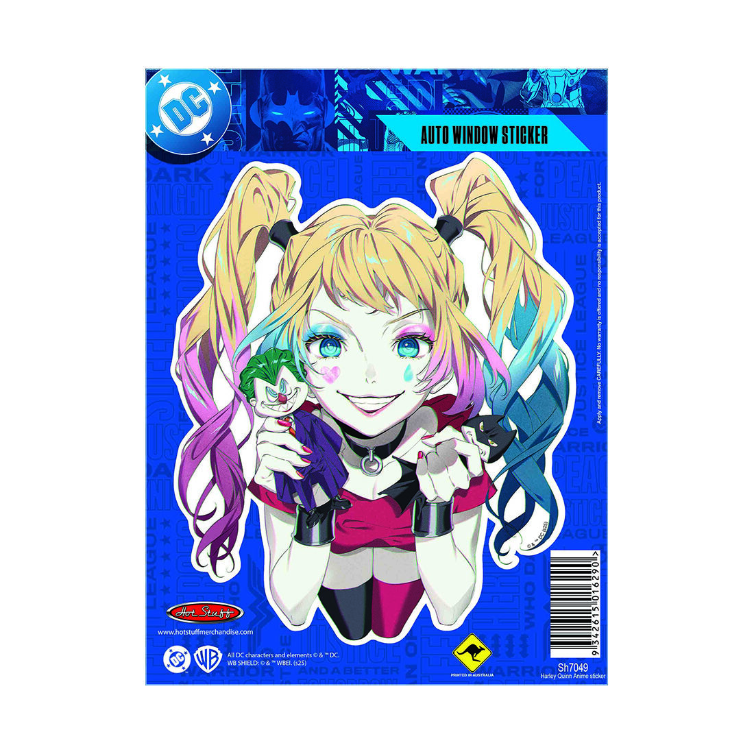 Sticker Harley Quinn Anime, , scaau_hi-res