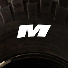 Tire Stickers - Letter M, , scaau_hi-res