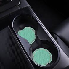 Cabin Crew Drink Coasters Aqua/Bling 2Pk, , scaau_hi-res