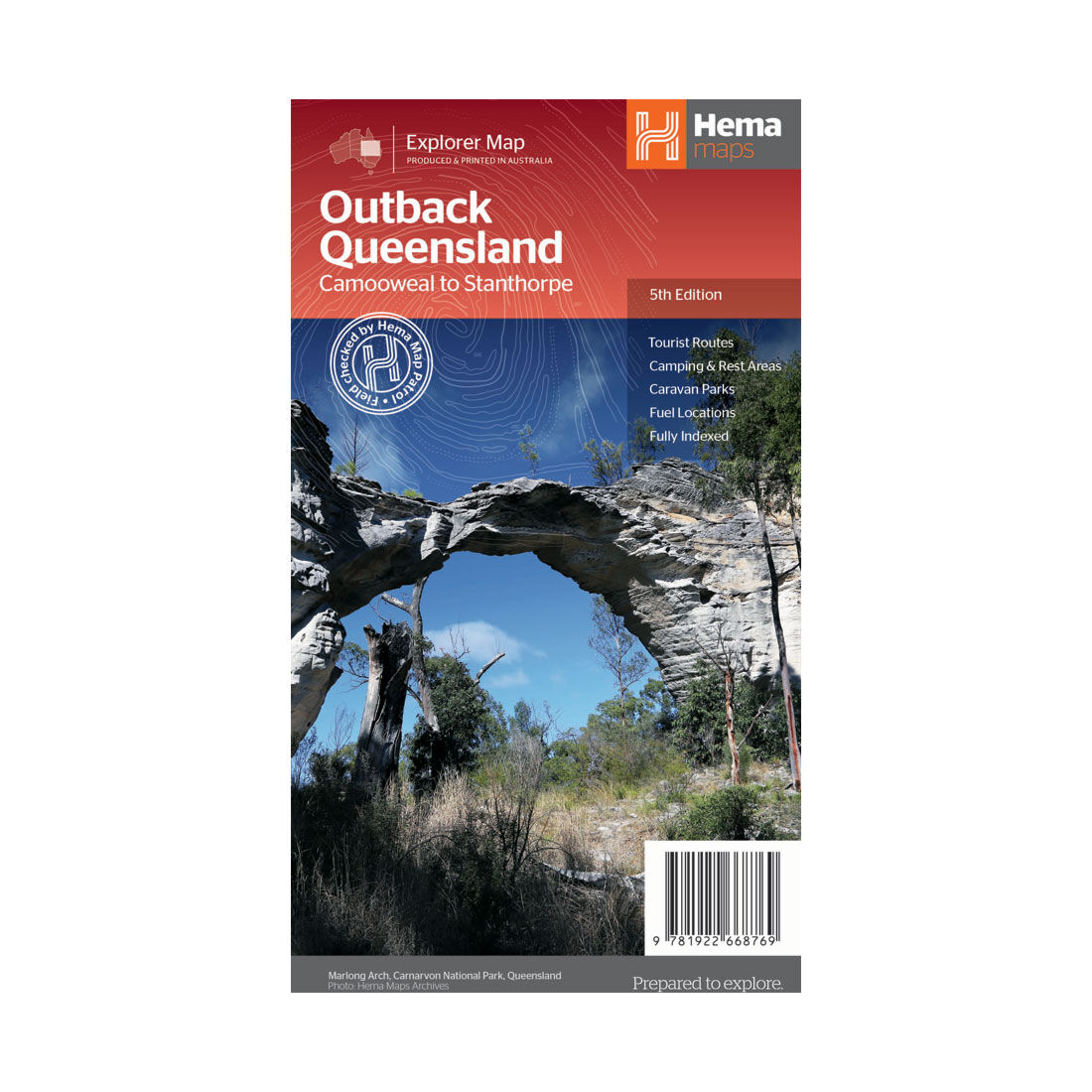 HEMA Outback Queensland Map: Camooweal to Stanthorpe - 5th Edition, , scaau_hi-res
