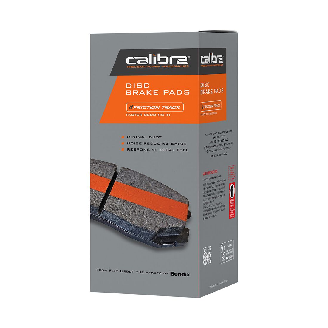 Calibre Disc Brake Pads DB1262CAL, , scaau_hi-res