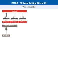 Dremel 11pc Ez Lock Cutting Micro Kit, , scaau_hi-res