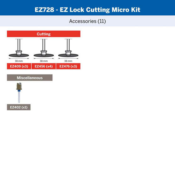 Dremel 11pc Ez Lock Cutting Micro Kit, , scaau_hi-res