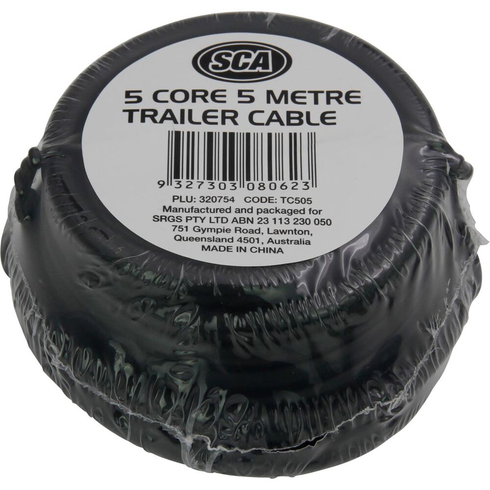 SCA Trailer Wire 5m, 5 Core Supercheap Auto
