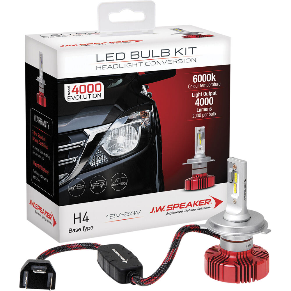 J W Speaker Headlight Conversion Kit Led H4 Supercheap Auto