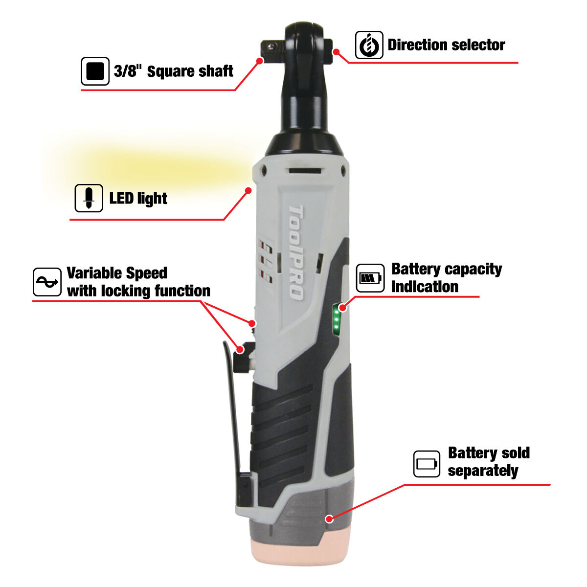 Toolpro online electric ratchet