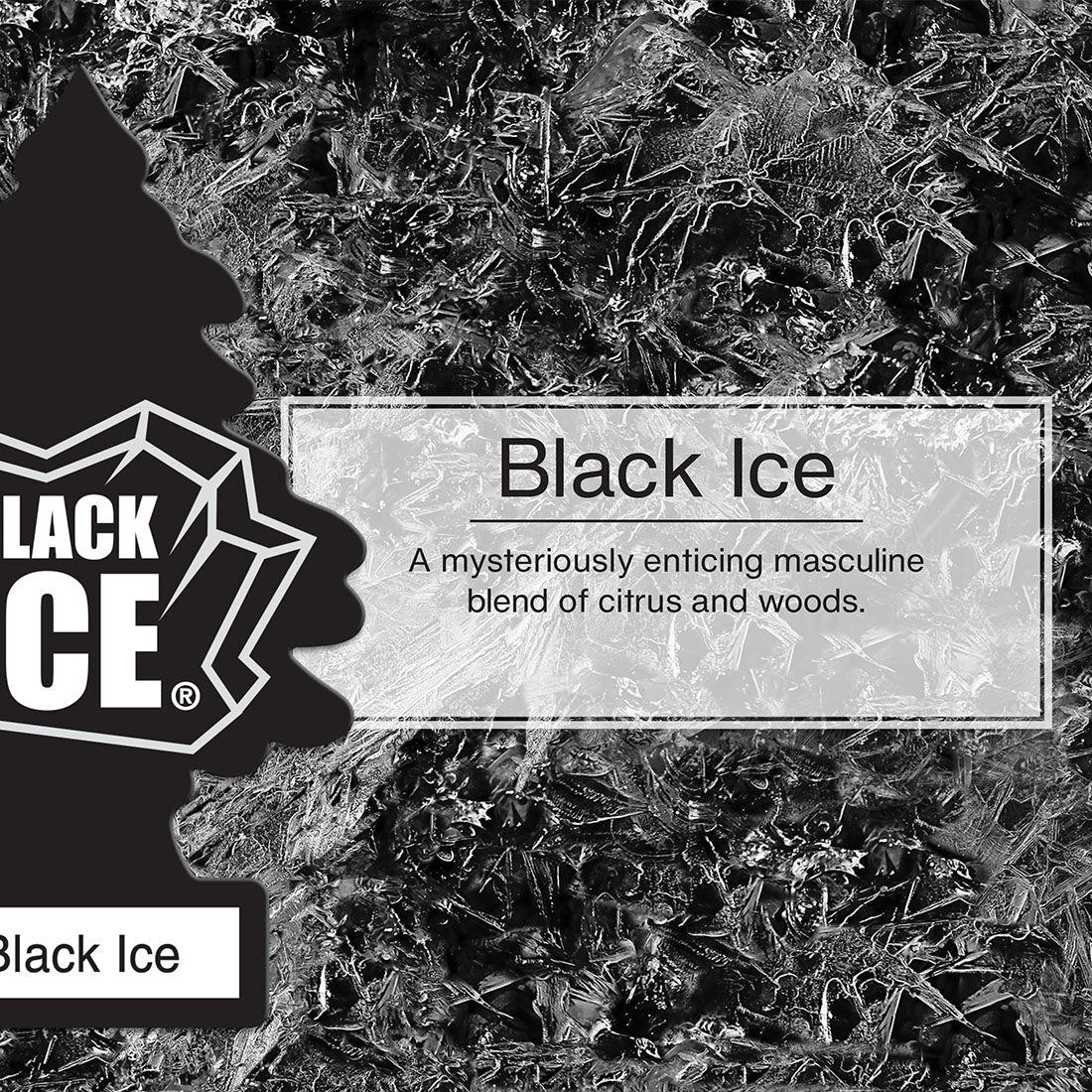 Little Trees Air Freshener Black Ice 1 Pack, , scaau_hi-res