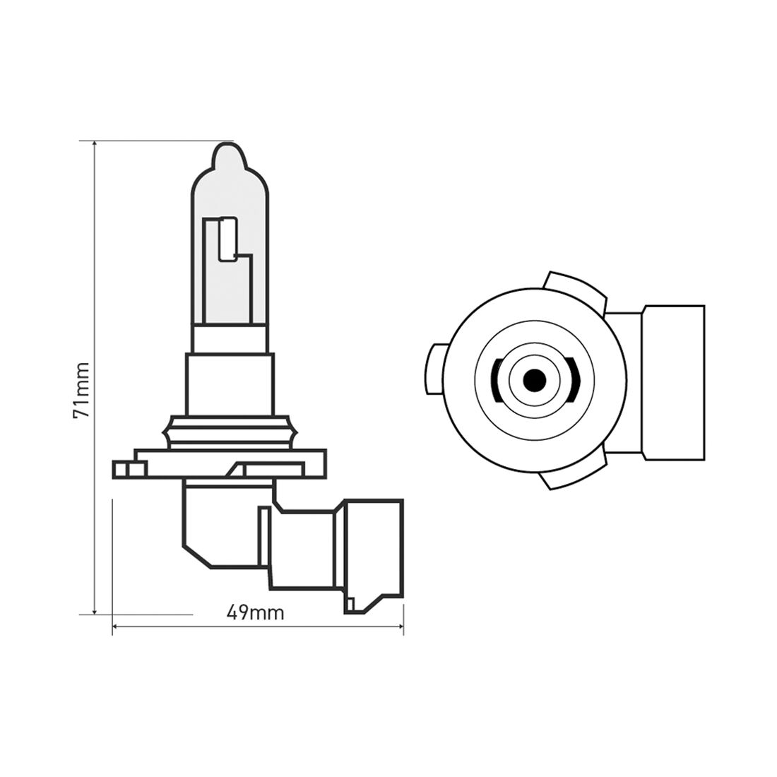 SCA Headlight Globe - HIR2 12V 55W, , scaau_hi-res