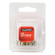 ToolPRO Rivet Nut Inserts M3 20 Piece, , scaau_hi-res