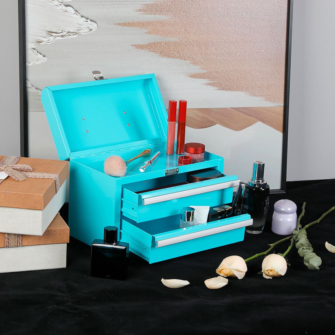 ToolPRO Sky Blue Mini Tool Chest With Handle, , scaau_hi-res