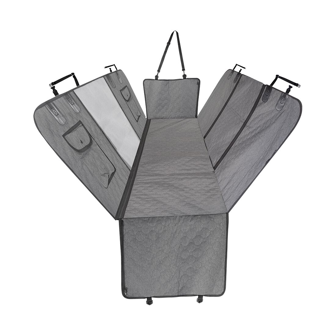Cabin Crew Pet 5 in 1 Hammock/Seat Repreve Grey/Black, , scaau_hi-res