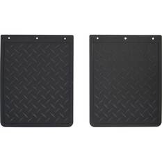 SCA 4X4 Mudflaps - Checkerplate, Pair, 280mm x 350mm, , scaau_hi-res