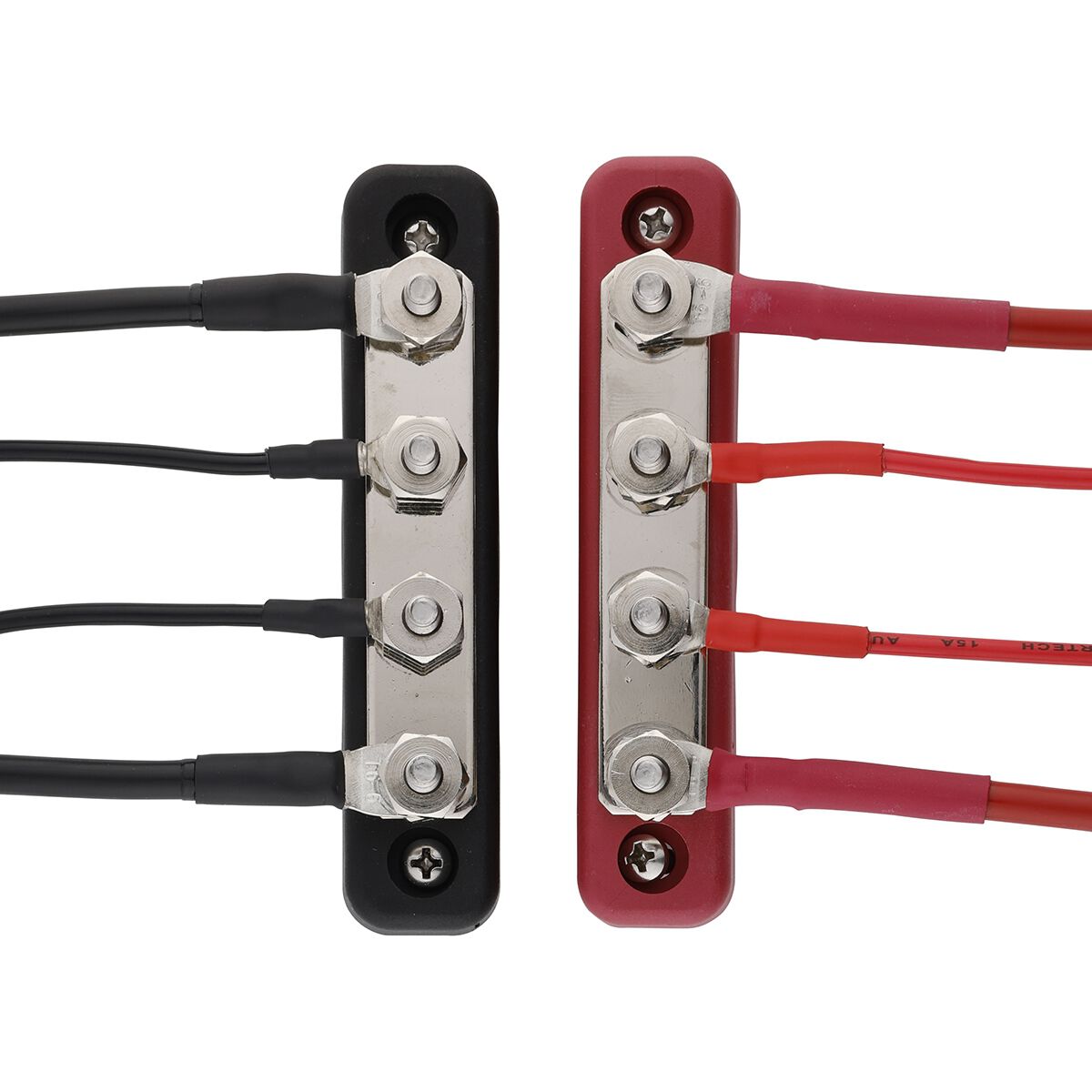 SCA Busbar 4 Stud, 100 Amp, Black & Red Pair, , scaau_hi-res