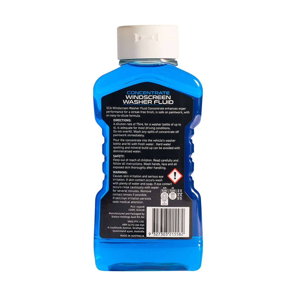 SCA Car Windscreen Washer Fluid Concentrate 500ml, , scaau_hi-res
