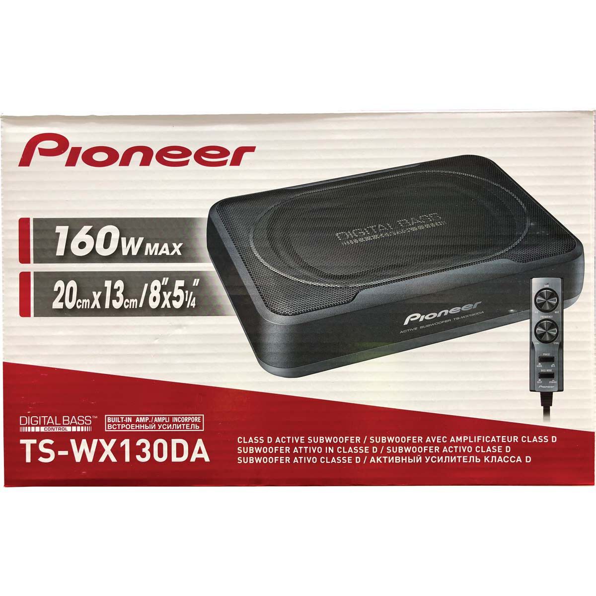 Pioneer Active Slimline Subwoofer TS WX130DA