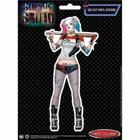 Sticker Suicide Squad, Harley Quinn Solo, Vinyl, , scaau_hi-res