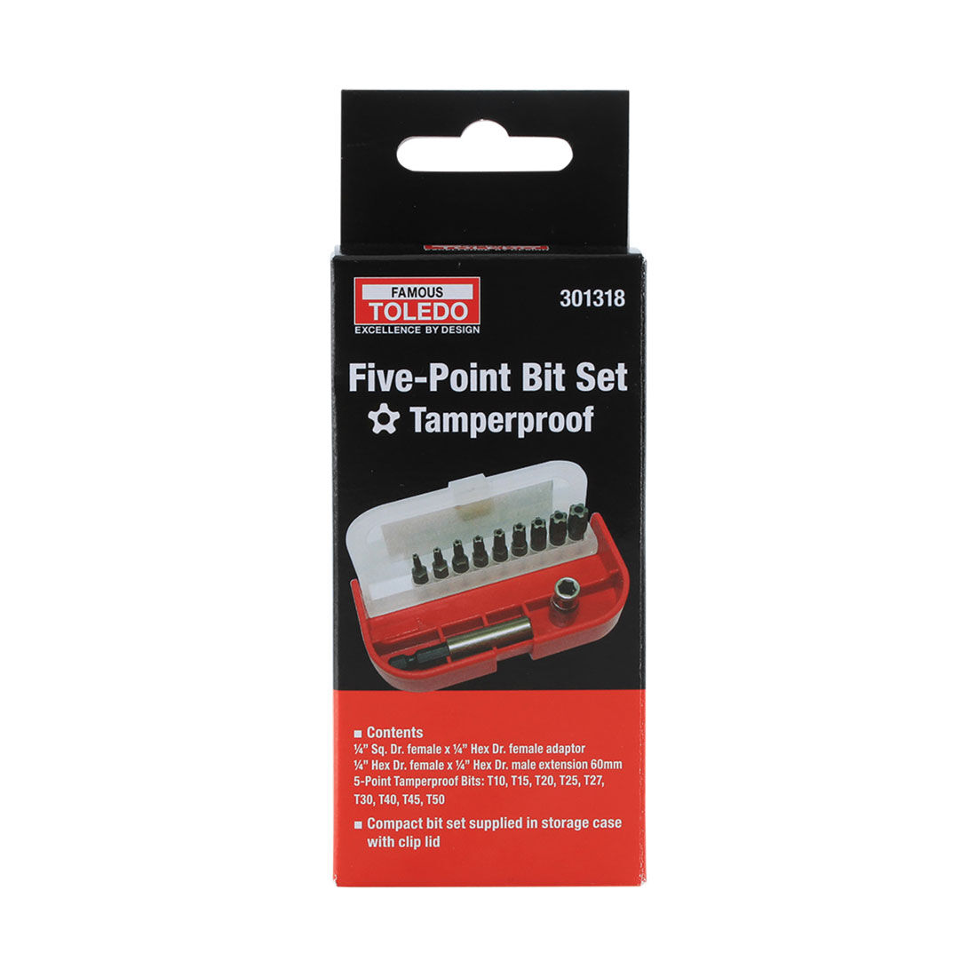 Toledo Torx Bit Set 5 Point 11 Piece, , scaau_hi-res