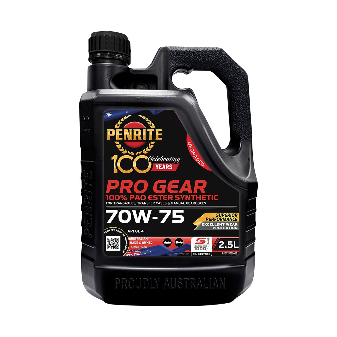 Penrite Pro Gear Oil - 70W-75 2.5 Litre, , scaau_hi-res
