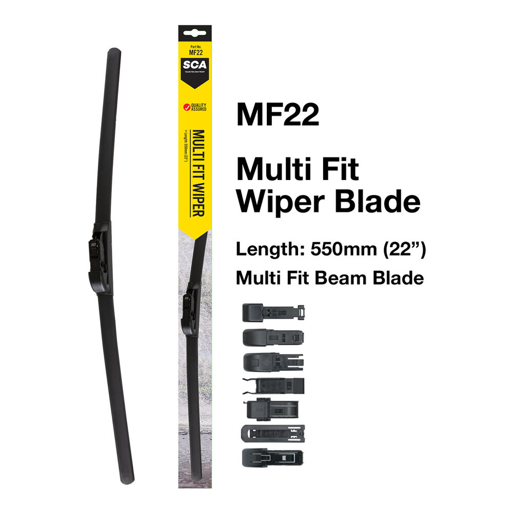 SCA MultiFit Wiper Blade 560mm (22") Single MF22 Supercheap Auto