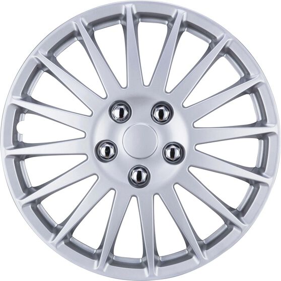 SCA Wheel Covers - Turbine Silver 14" Set of 4, , scaau_hi-res