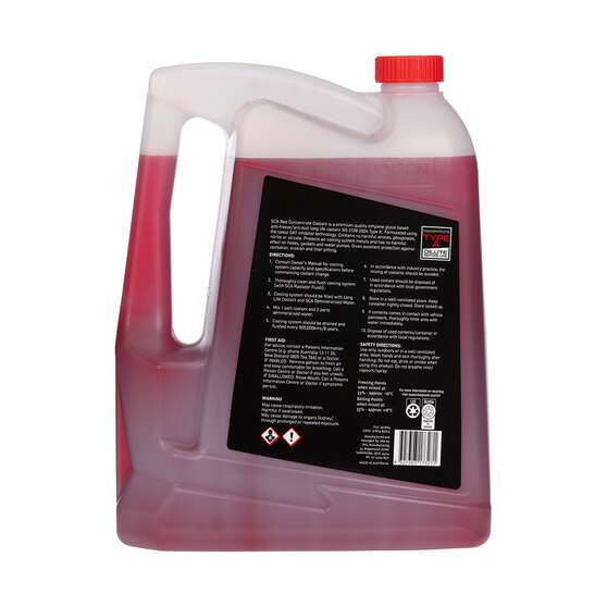 SCA Red Long Life Coolant Concentrate - 5 Litres, , scaau_hi-res