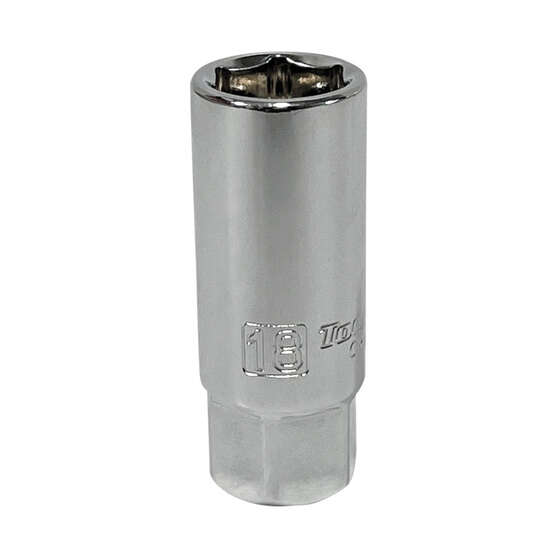 ToolPRO Magnetic Spark Plug Socket 1/2" Drive 18mm, , scaau_hi-res