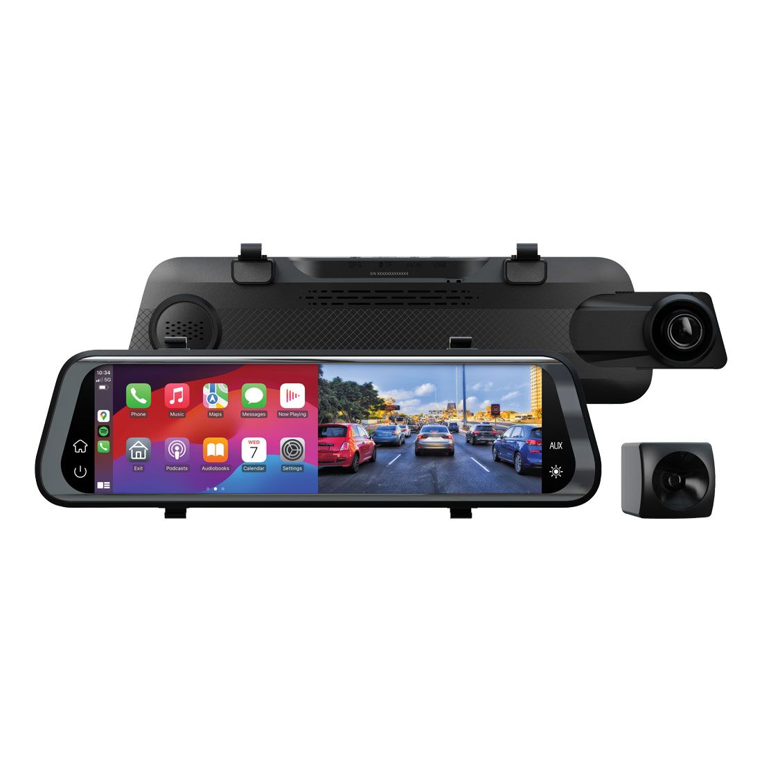 Nanocam+ 9.7" Dual Channel Smart Mirror NC-962MIRDVR, , scaau_hi-res
