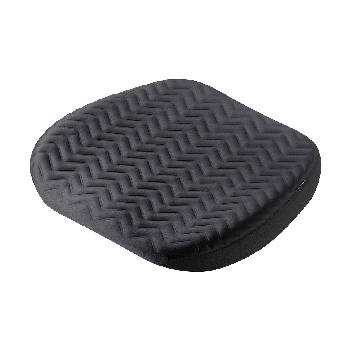 Skechers Memory Foam Luxury Gel Ribbed Seat Cushion Black, , scaau_hi-res