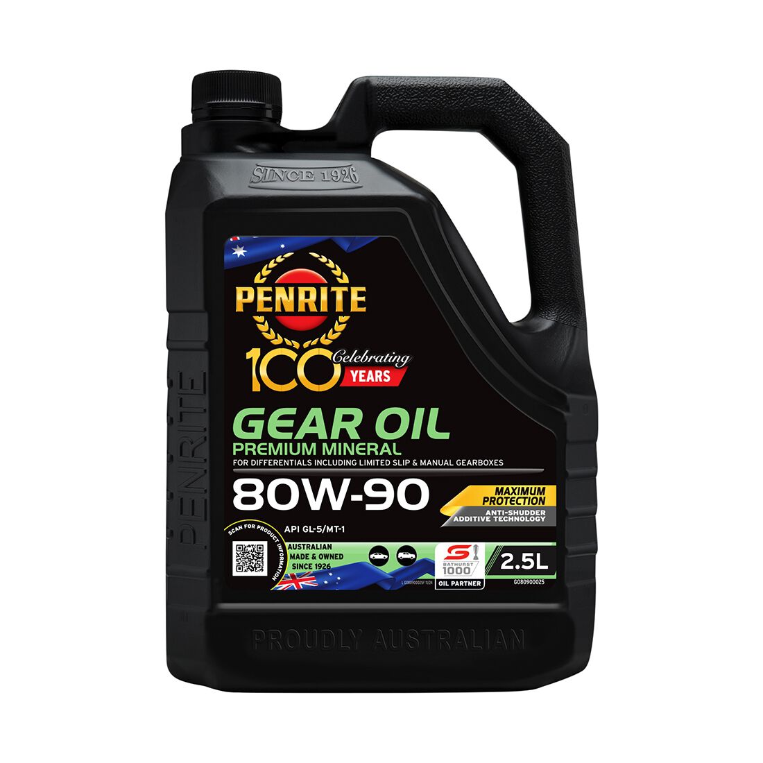 Penrite Gear Oil - 80W-90, 2.5 Litre, , scaau_hi-res