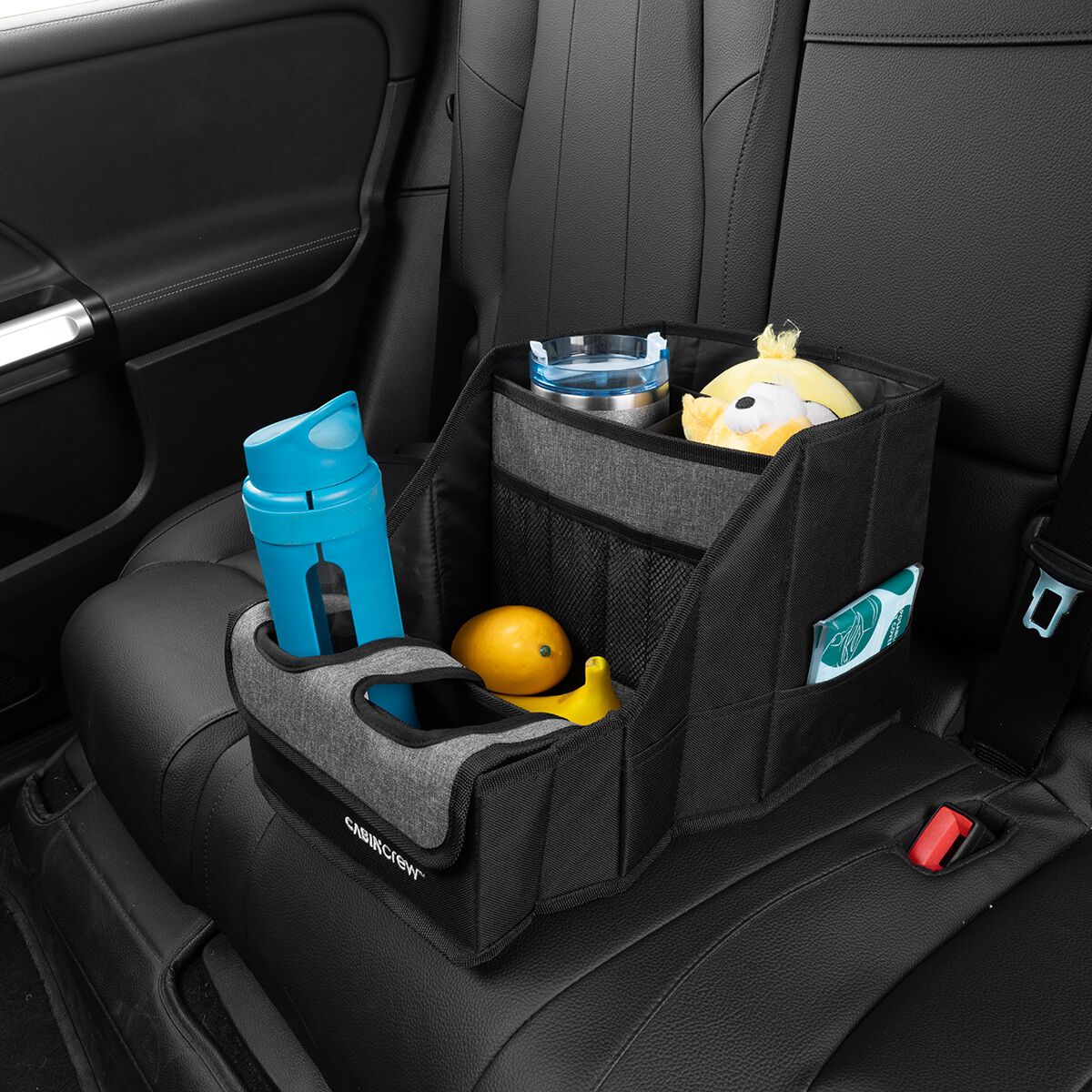 Cabin Crew Kids Repreve BackSeat Organiser Black/Grey, , scaau_hi-res