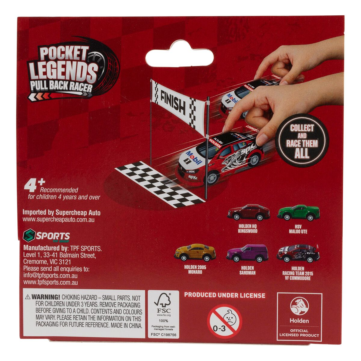 Pocket Legends Pull Back Racer - Sandman, , scaau_hi-res