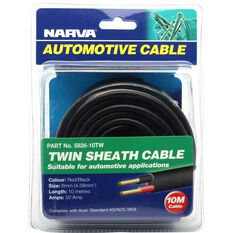 Narva Automotive Cable - Twin Sheath, 50 Amp 6mm x 10m, , scaau_hi-res