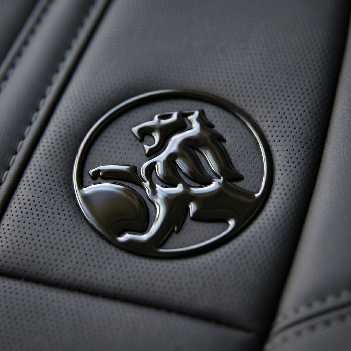 Holden 2-piece Redline Front Seat Covers - Black, , scaau_hi-res