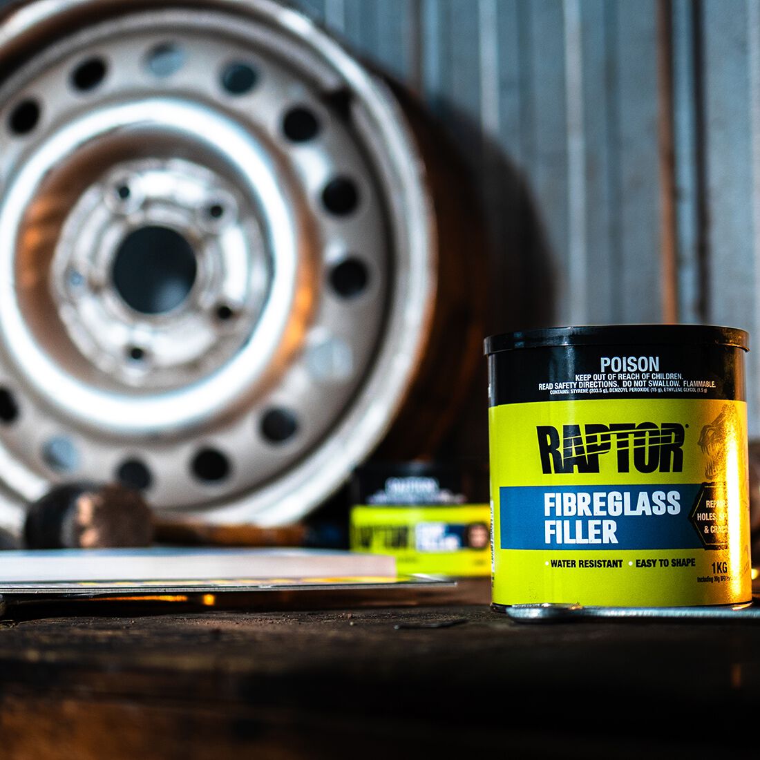 Raptor Fibreglass Filler 1KG, , scaau_hi-res