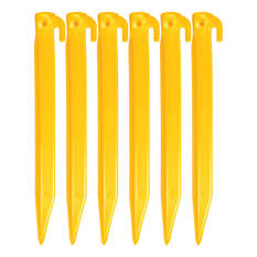 OZtrail 23cm ABS Plastic Peg 6 pack, , scaau_hi-res
