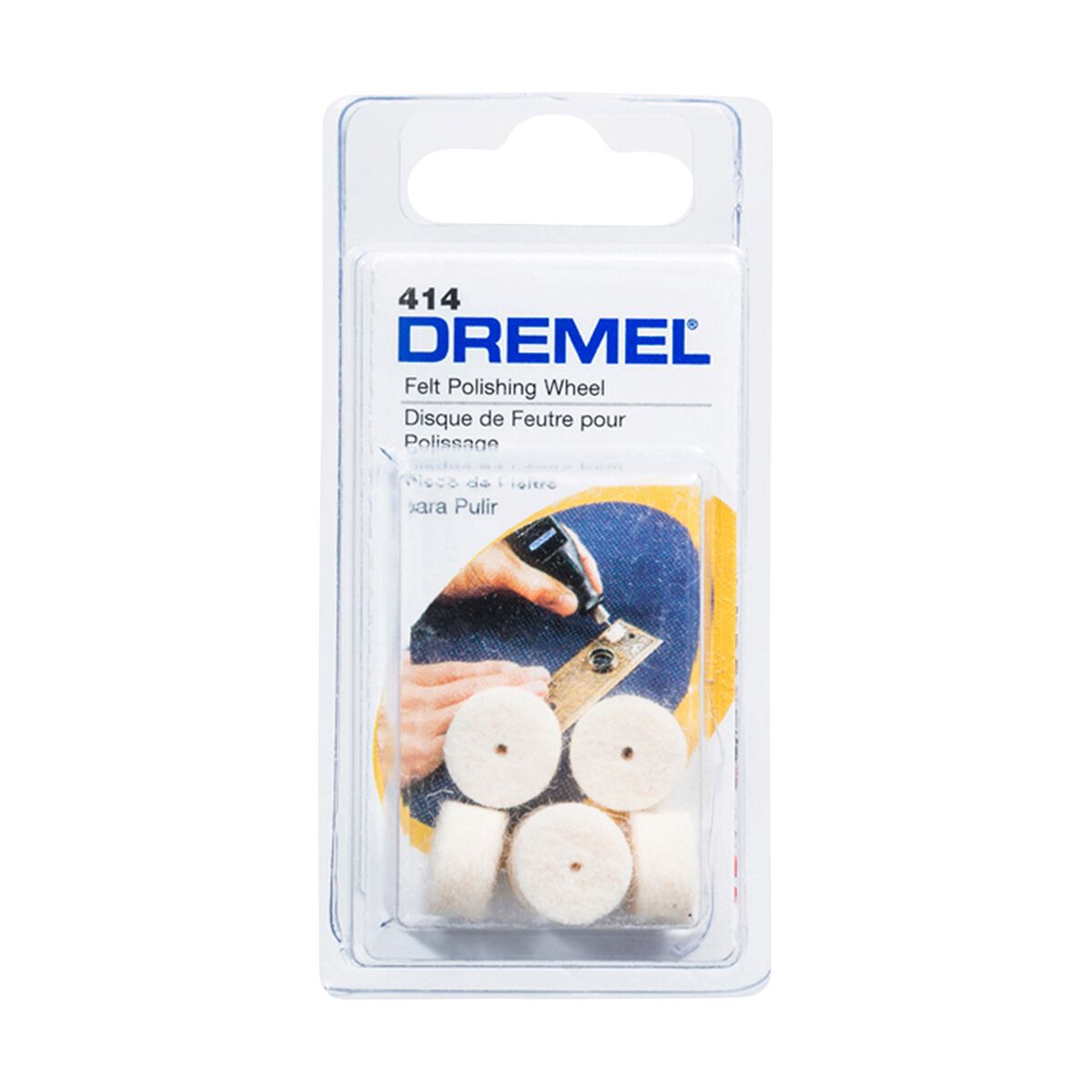 Dremel 6pk Polishing Felt 13mm, , scaau_hi-res
