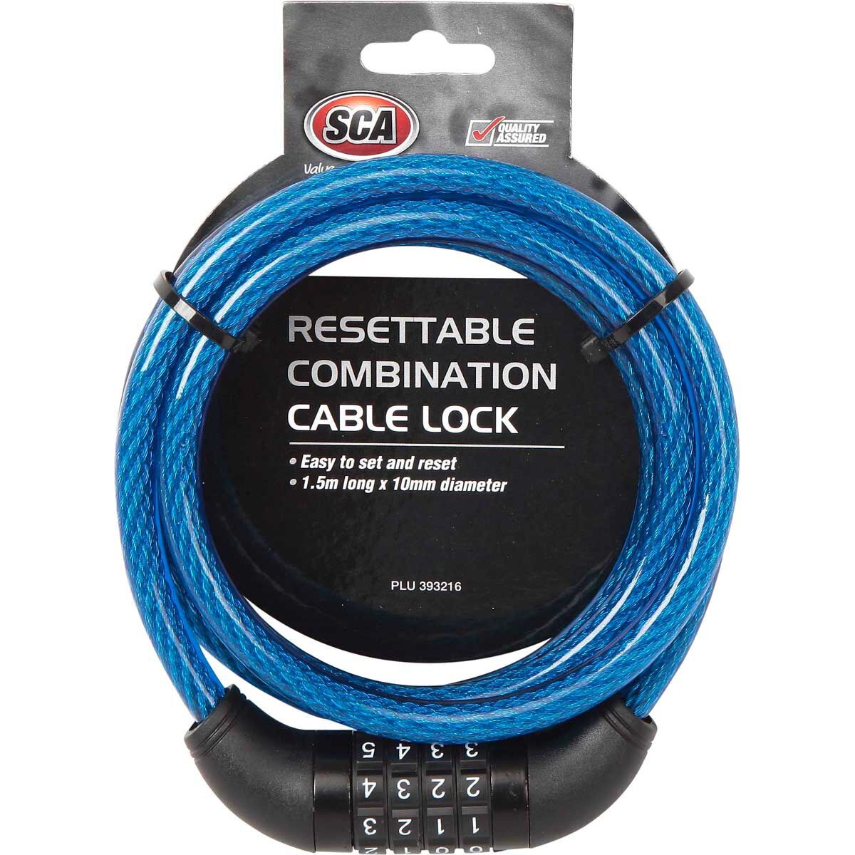 SCA Resettable Combination Lock - 1.5m x 10mm, , scaau_hi-res
