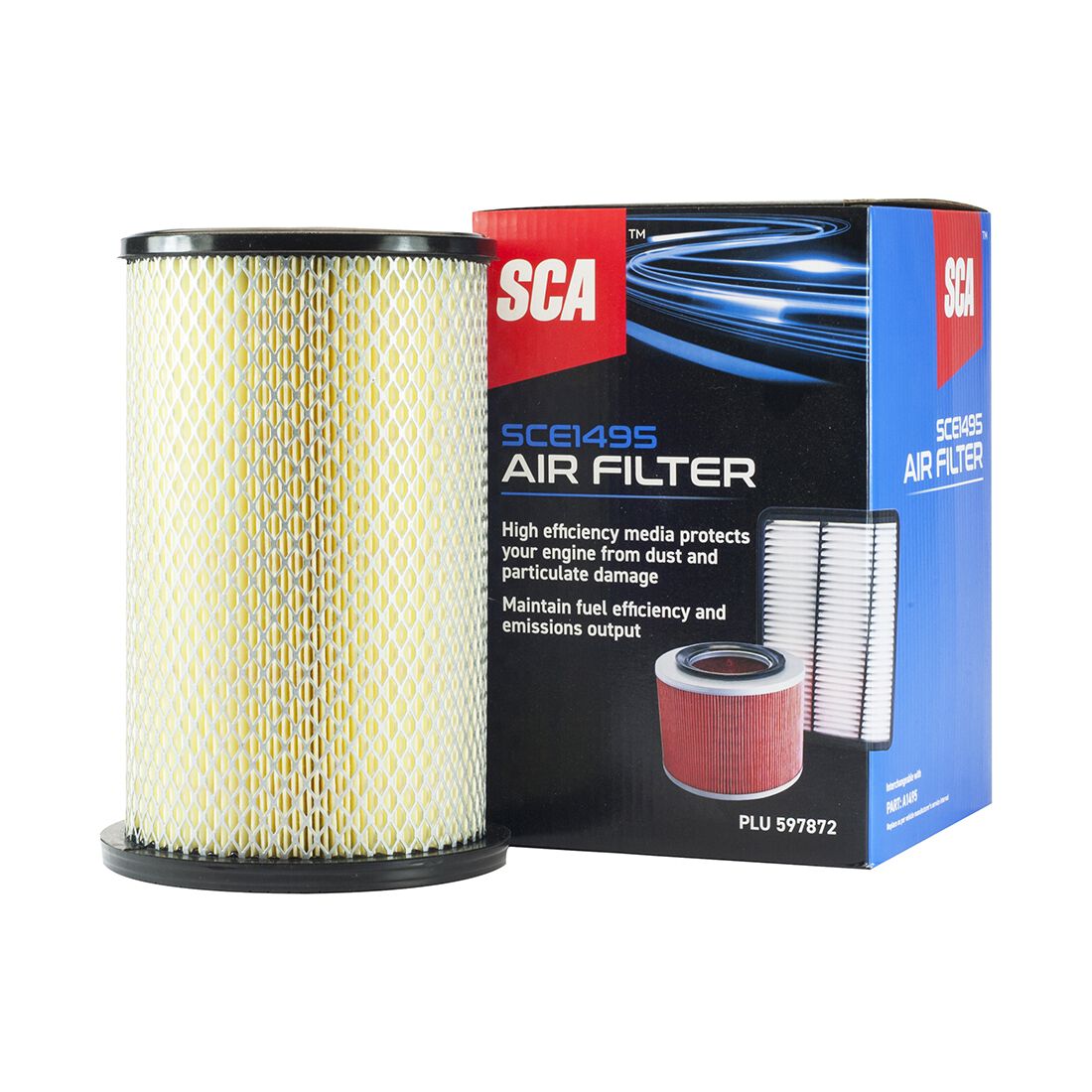 SCA Air Filter SCE1495 (Interchangeable with A1495), , scaau_hi-res