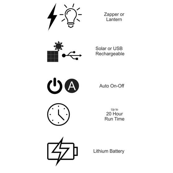 Gecko 3.7V Solar USB Rechargeable Insect Zapper, , scaau_hi-res